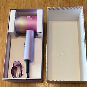 NIB CHI Vibes So Smooth Travel Hair Dryer Pink & Purple Hair Dryer Dual Voltage